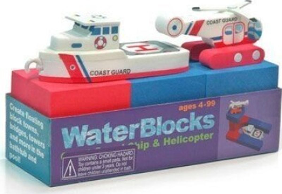 Bath Blocks - Kystvagt Båd Og Helikopter