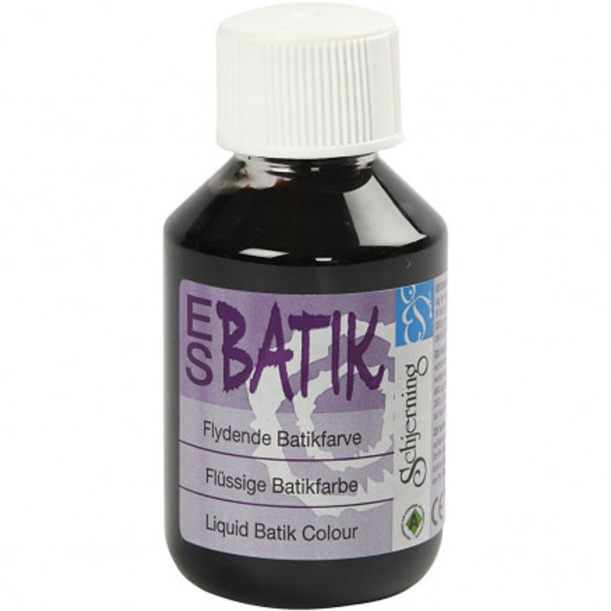 Batikfarve/Tekstilfarve Sort 100ml