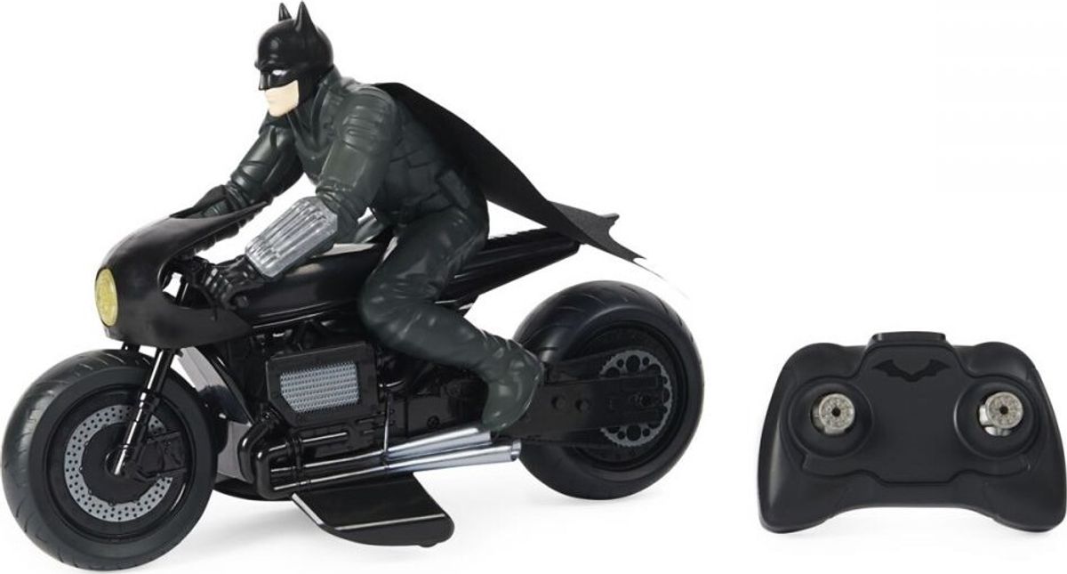 Batman - Batcycle Inkl Figur - Fjernstyret