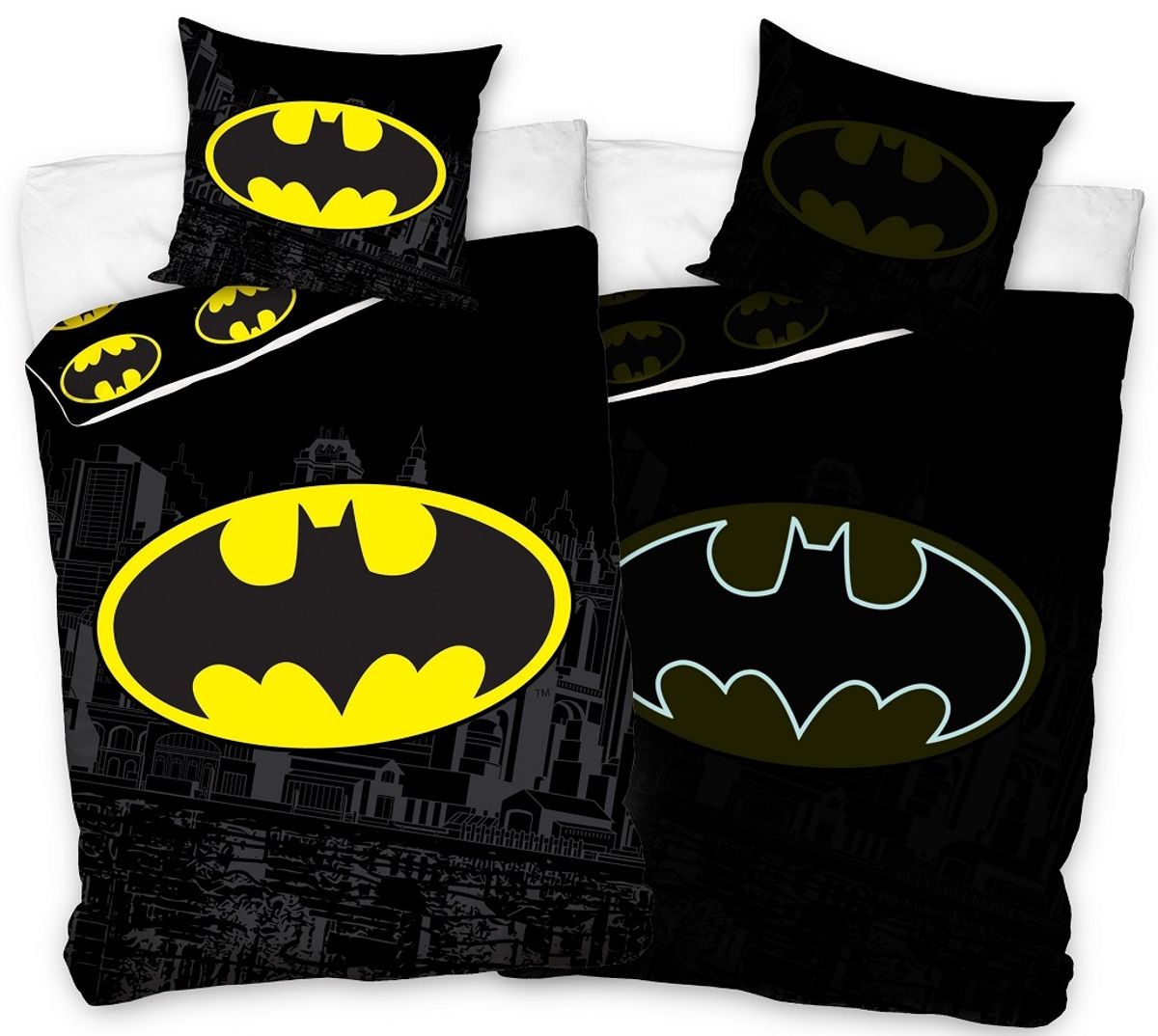 Batman Glow in dark Sengetøj 140 x 200, 100 procent bomuld