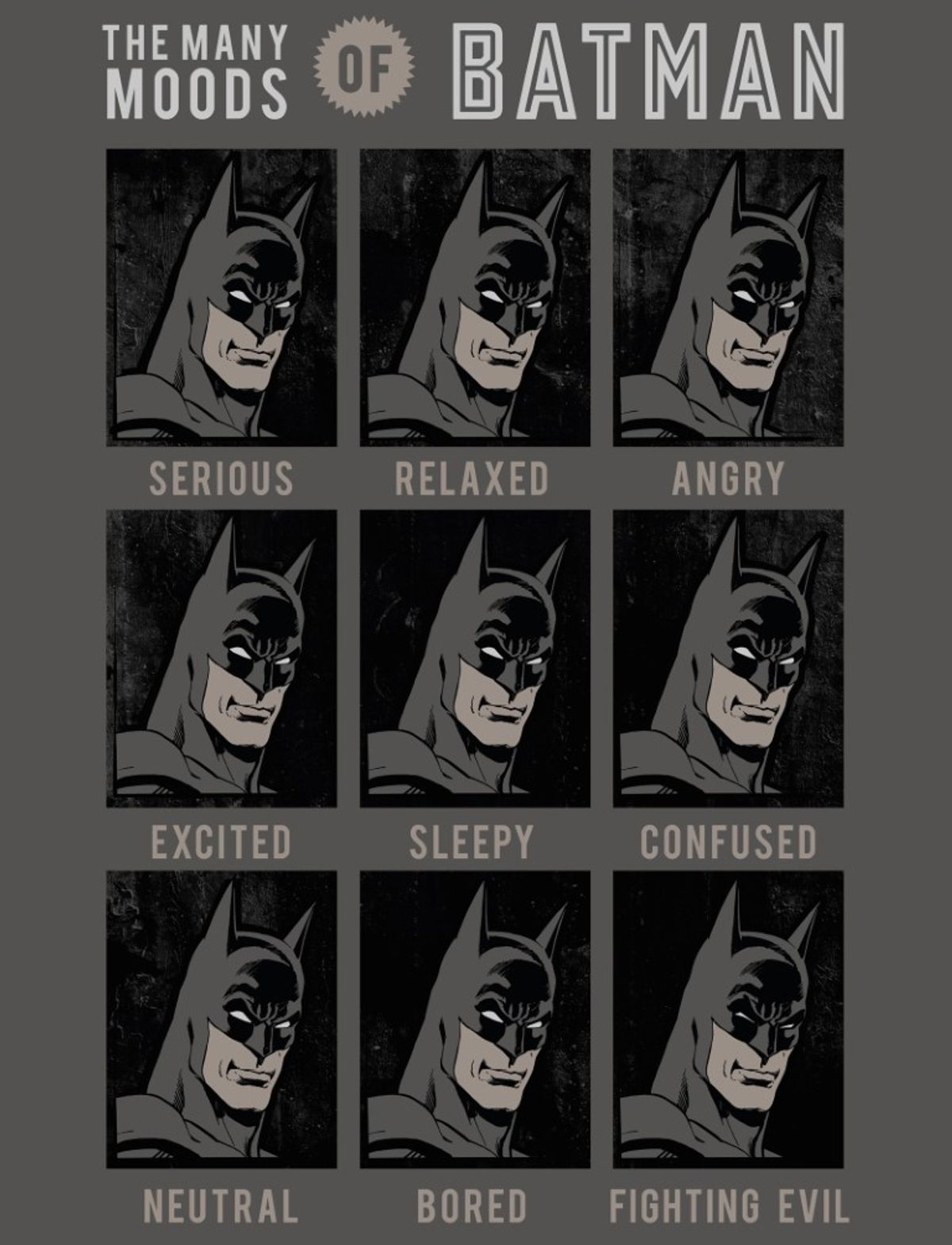 Batman Moods Fleece tæppe - 130 x 170 cm