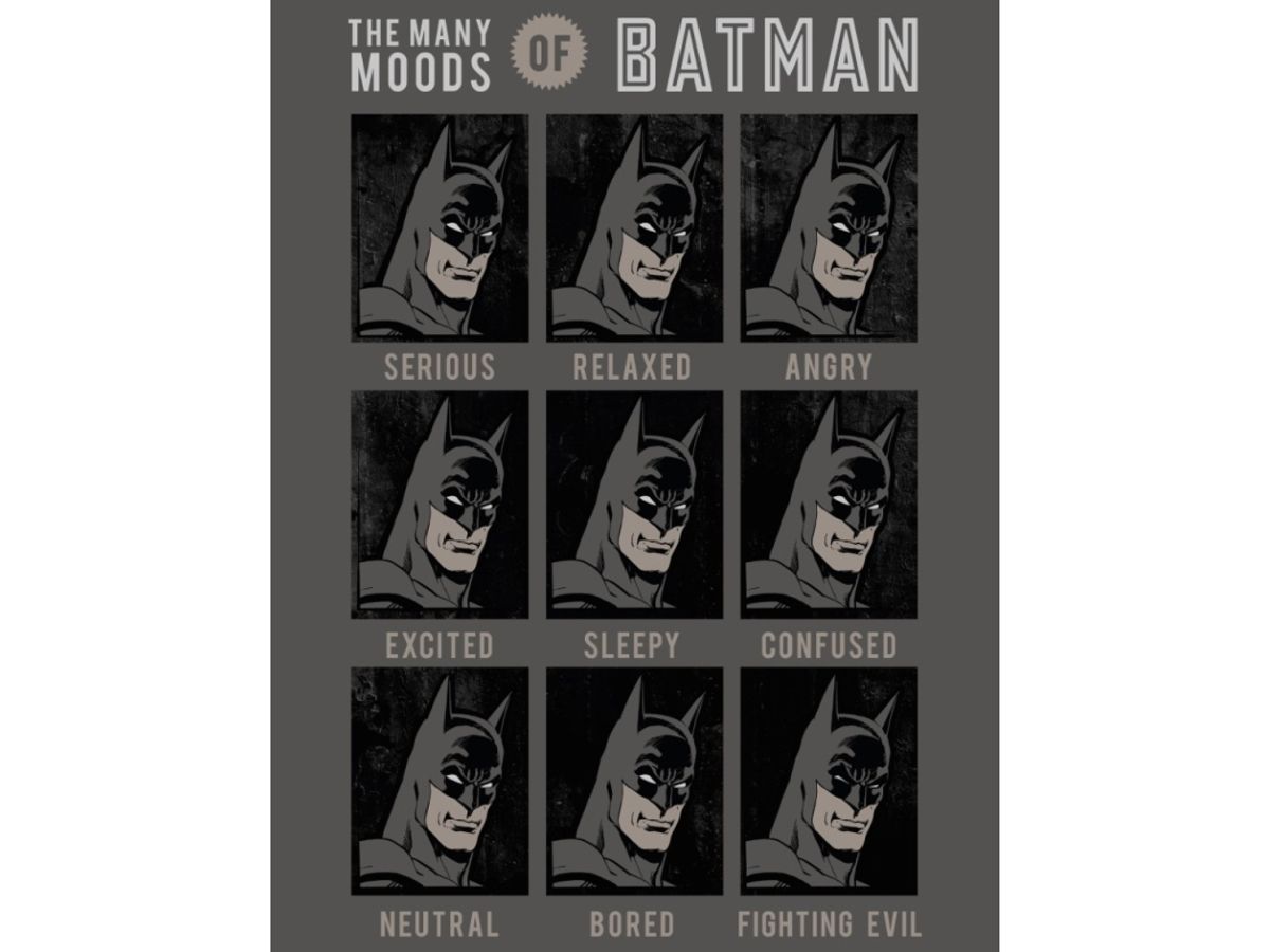 Batman Moods Fleece Tæppe - 130 X 170 Cm