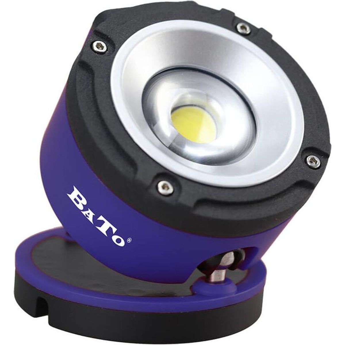 BATO Arbejdslampe LED COB 6W - Rund model 360 ° drejefod - Opladelig.