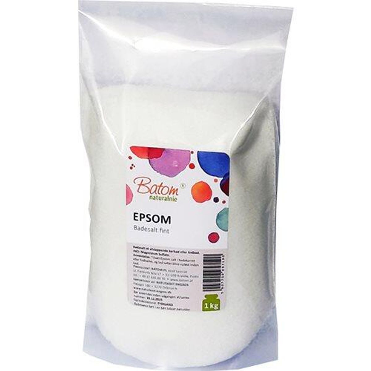 Batom naturalnie Epsom Badesalt, 1kg.