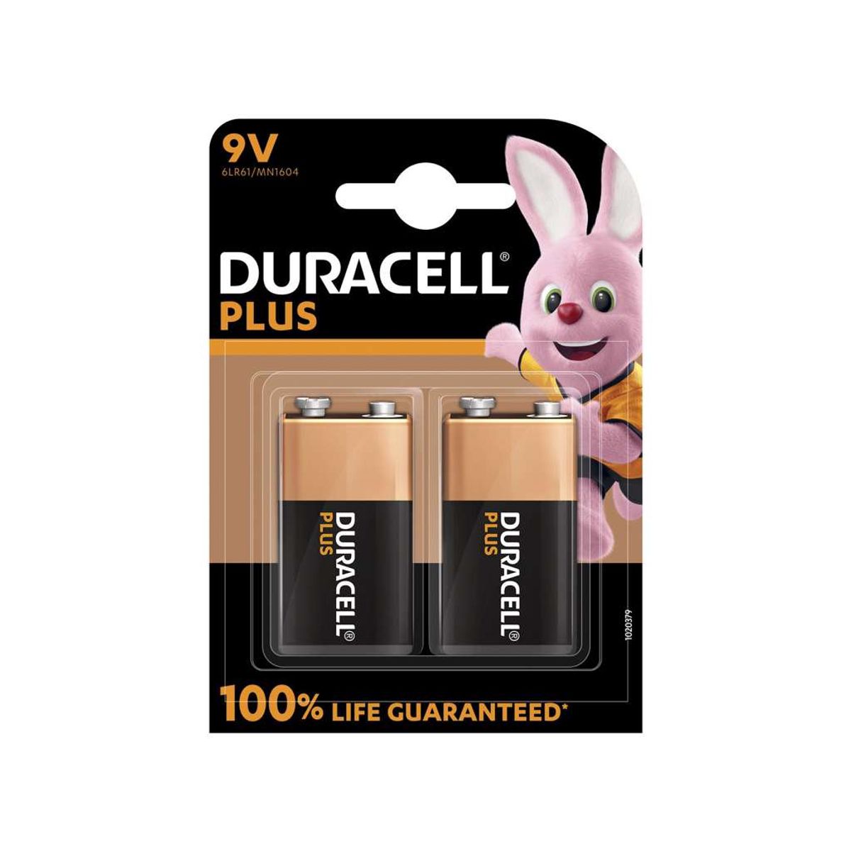 Batteri Duracel Plus Power 9V 2 stk