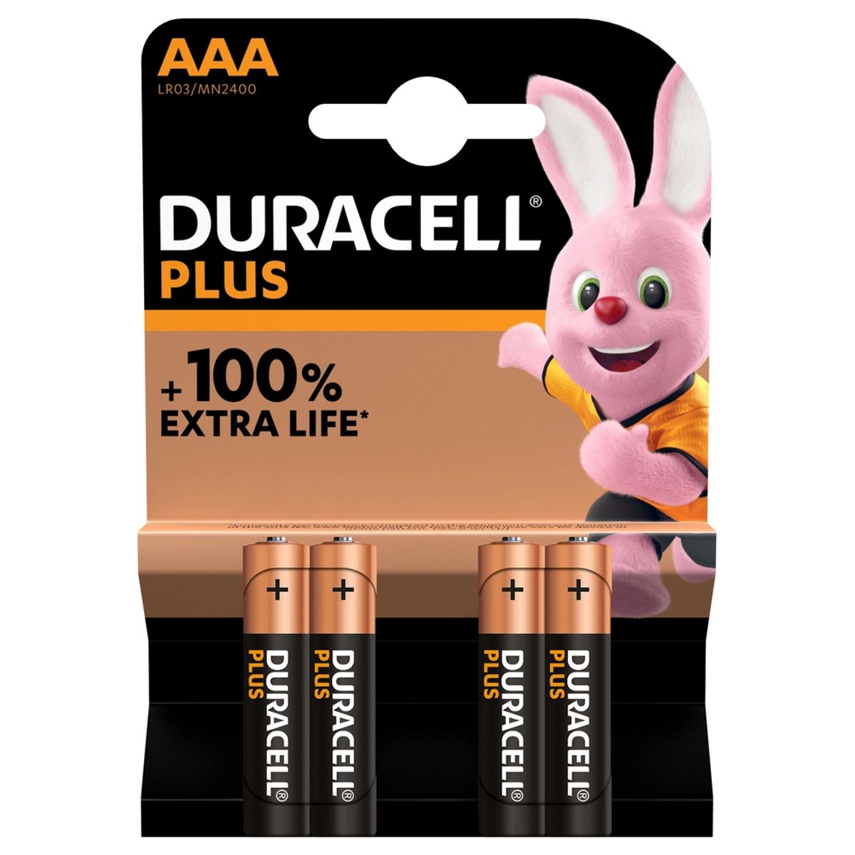 BATTERI DURACELL Plus Power AAA 4 pk