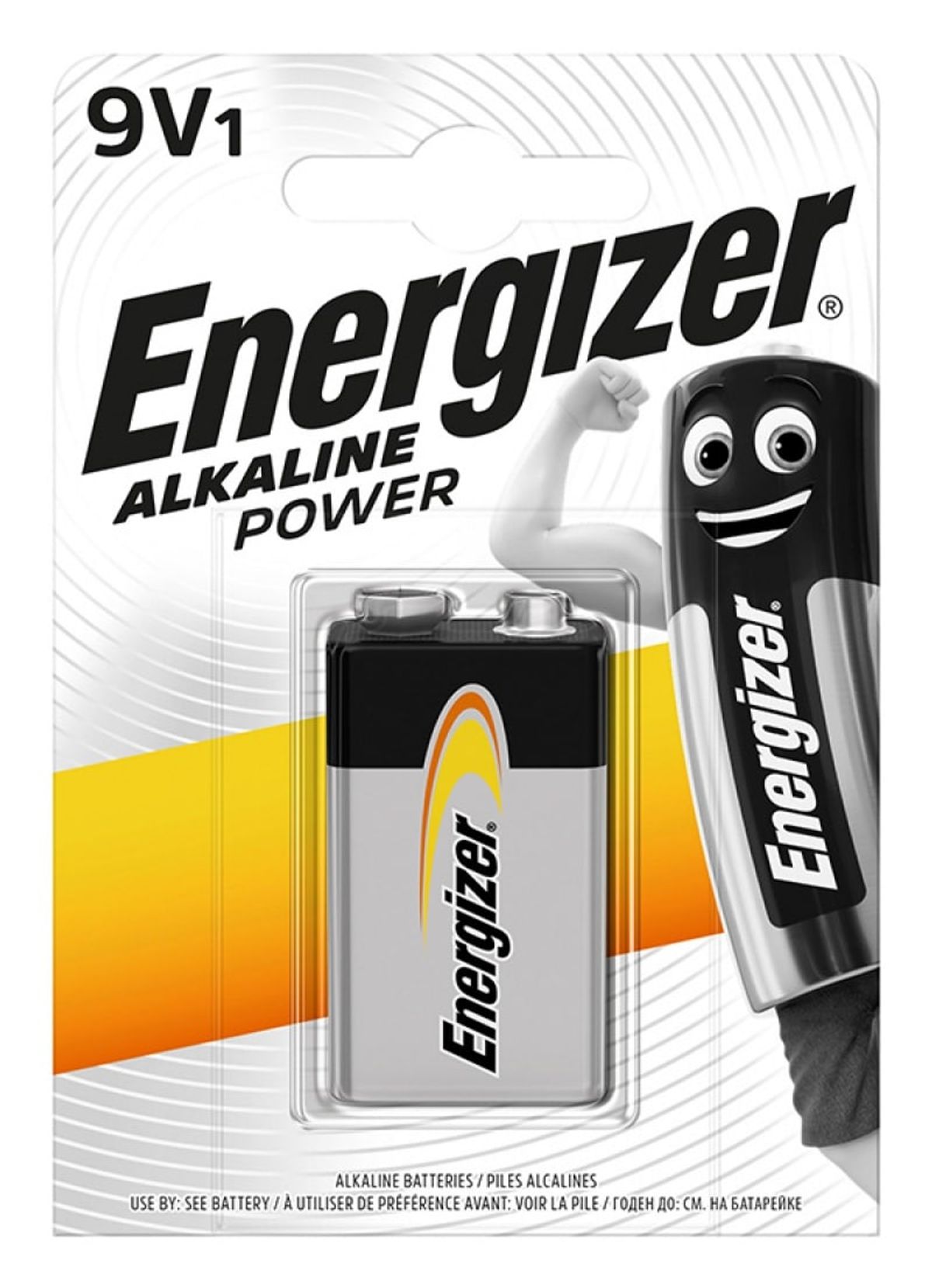 Batteri Energizer Alkaline Power 9V 6LR61.