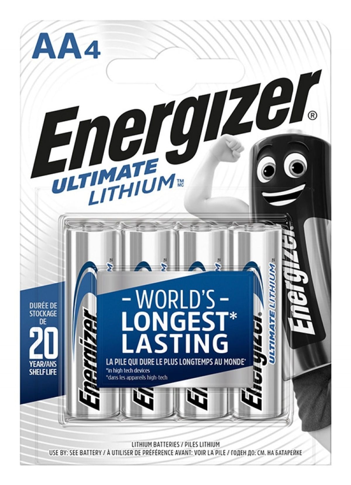 Batteri Energizer Lithium AA L91 Langtidsholdbar.