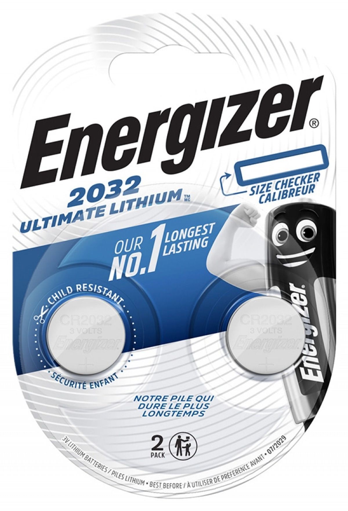 Batteri Energizer Ultimate Lithium CR2032.