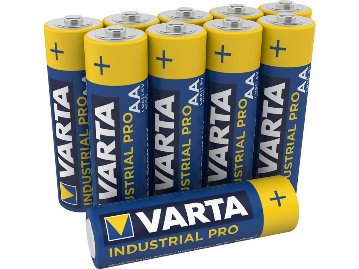 Batteri Varta Industrial pro AA LR6 10 stk