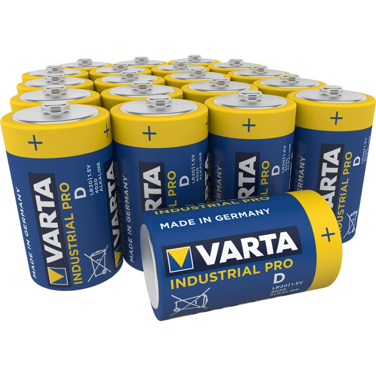 Batteri Varta Industrial pro D Lr20 20 stk