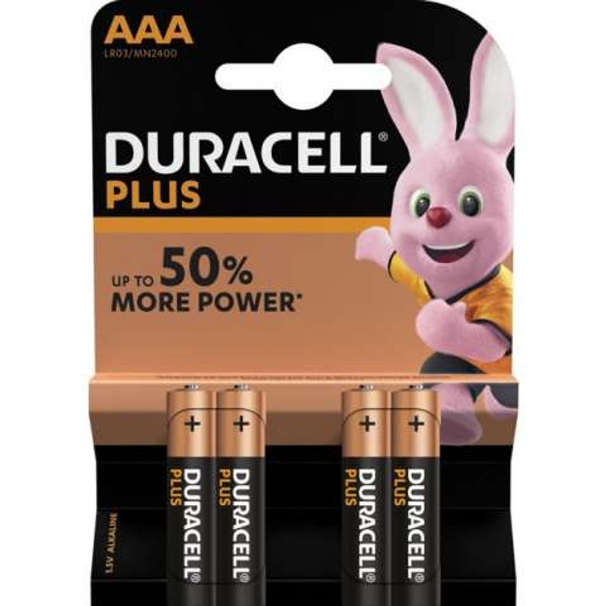 Batterier DURACELL AAA / MN2400 / LR03 PLUS POWER (4 stk.)