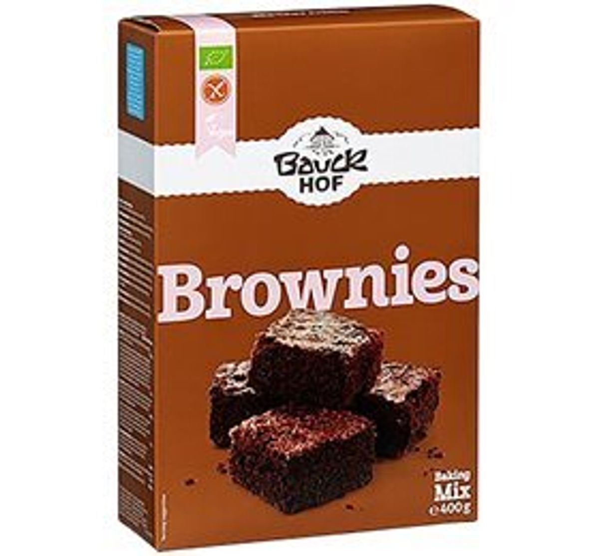 Bauckhof Brownies mix gl.fri Ø Bauckhof, 400g.