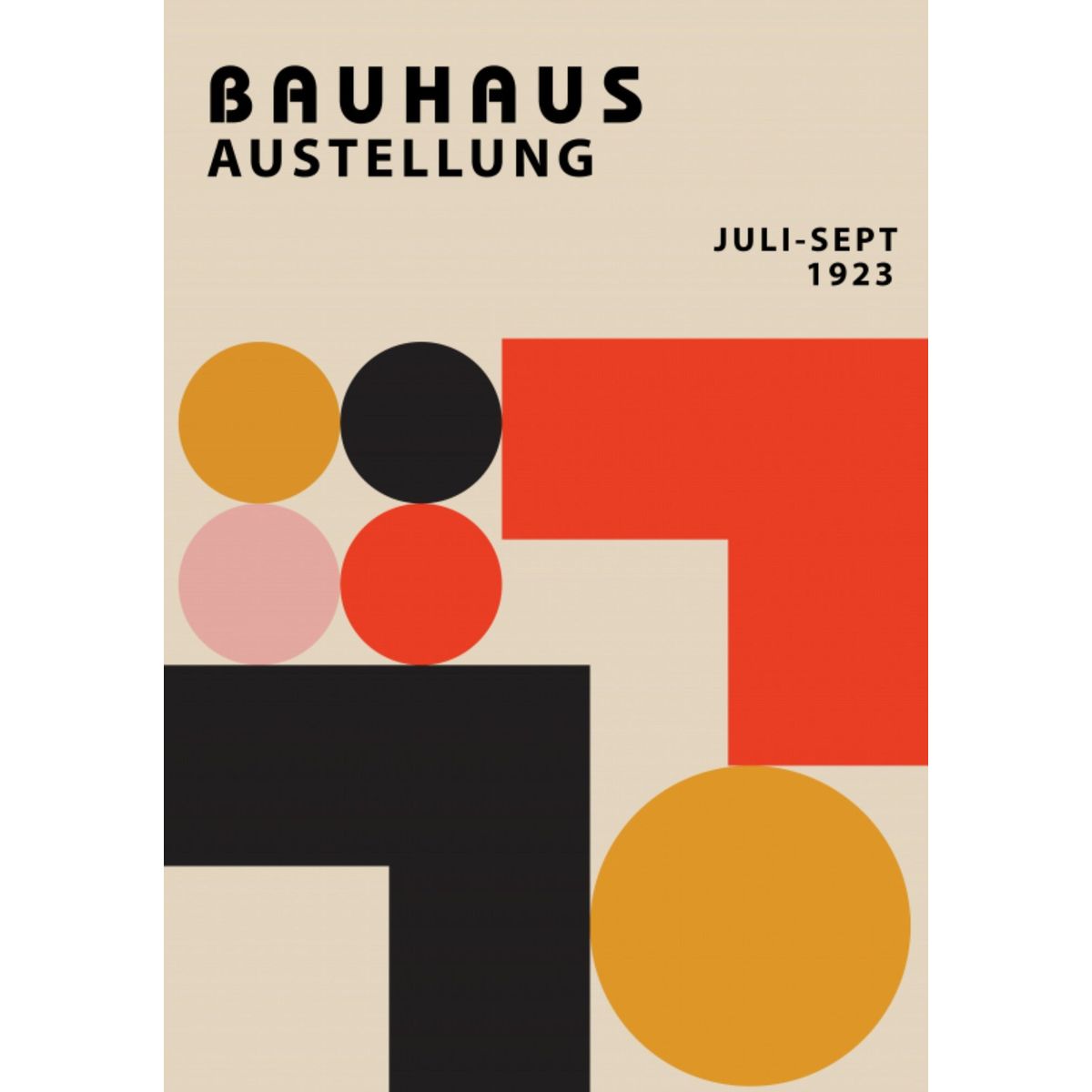 Bauhaus no 1 42x60 cm (A2)