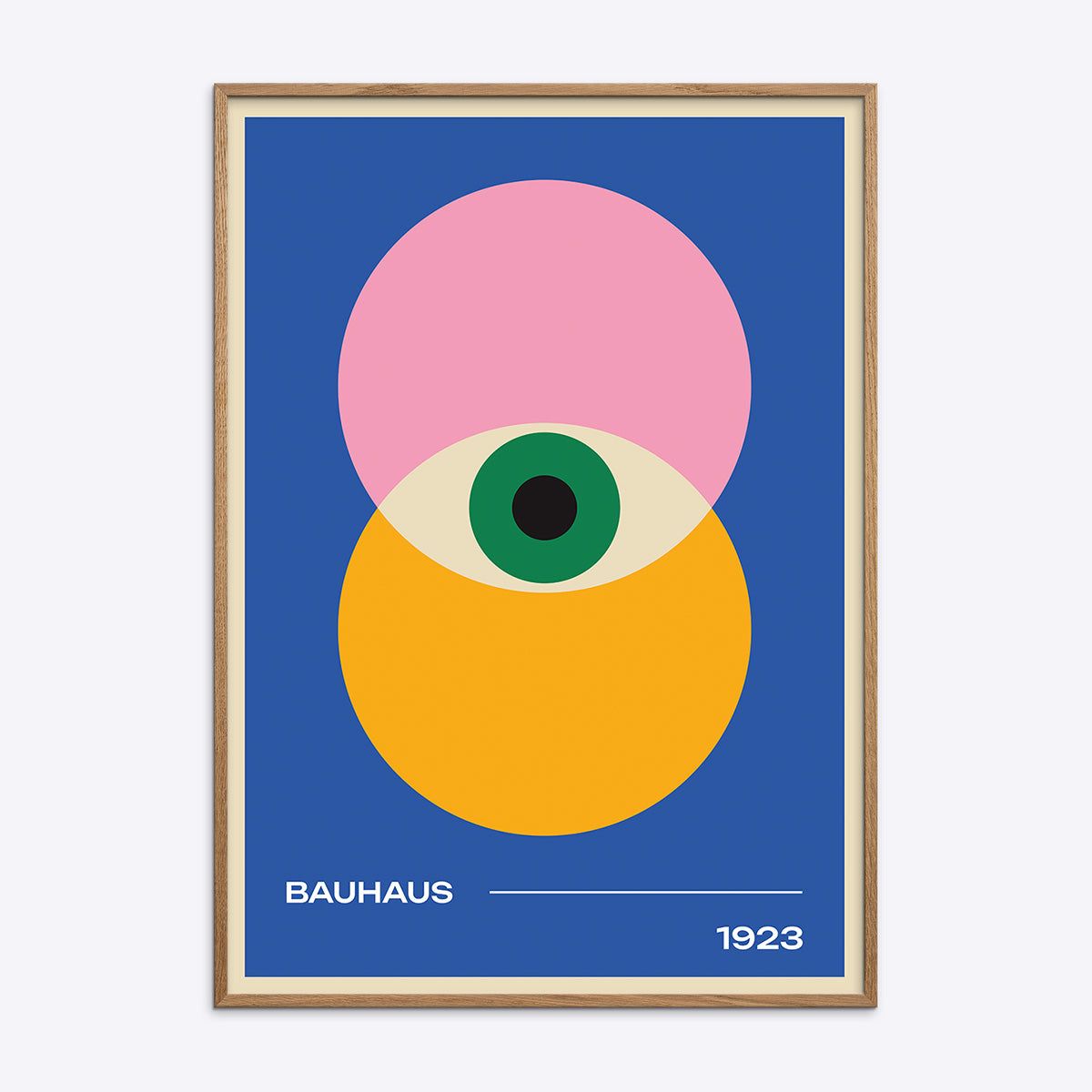 Bauhaus Plakat Blå 003 - 50x70 cm