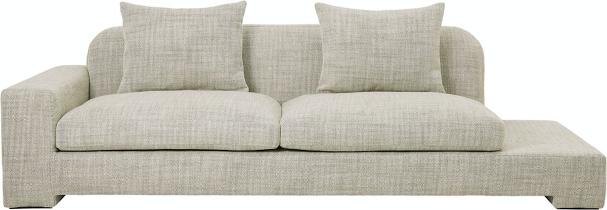 Bay, Sofa, beige, H70x97x250 cm, stof