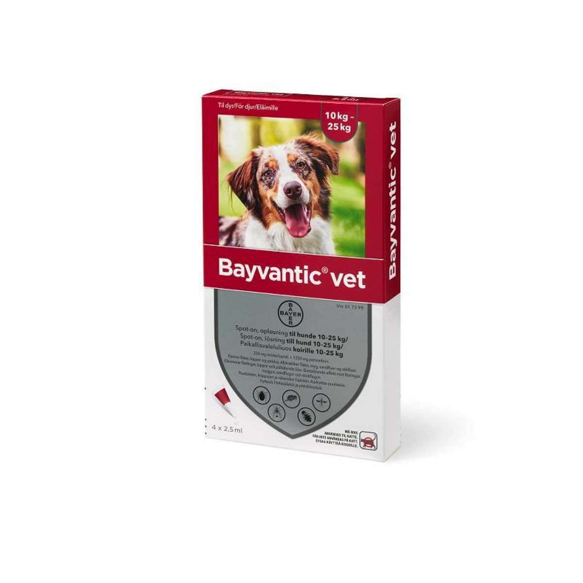 Bayvantic Vet. hund 10-25kg - 4x2,5ml