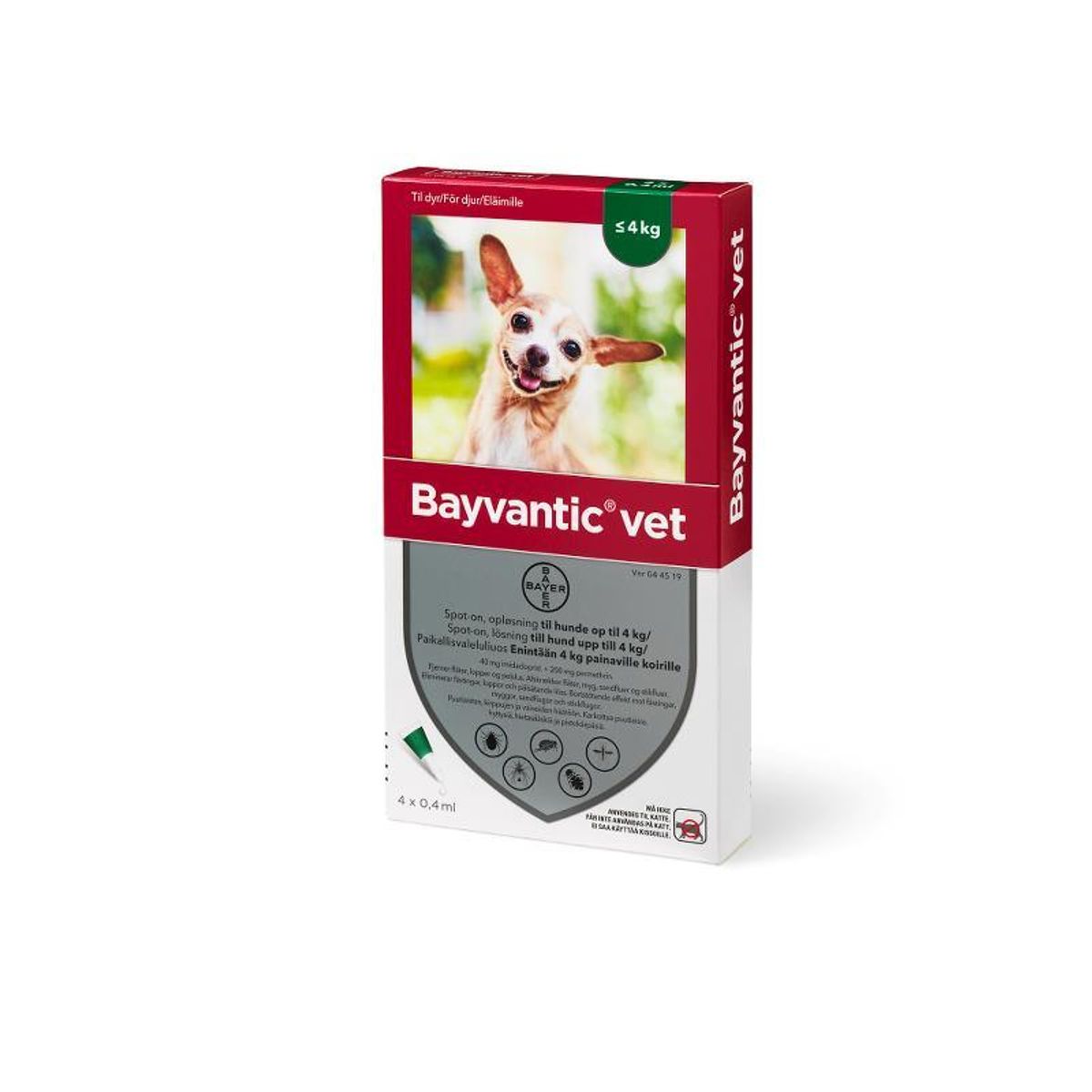 Bayvantic Vet. hund under 4 kg - 4x0,4ml