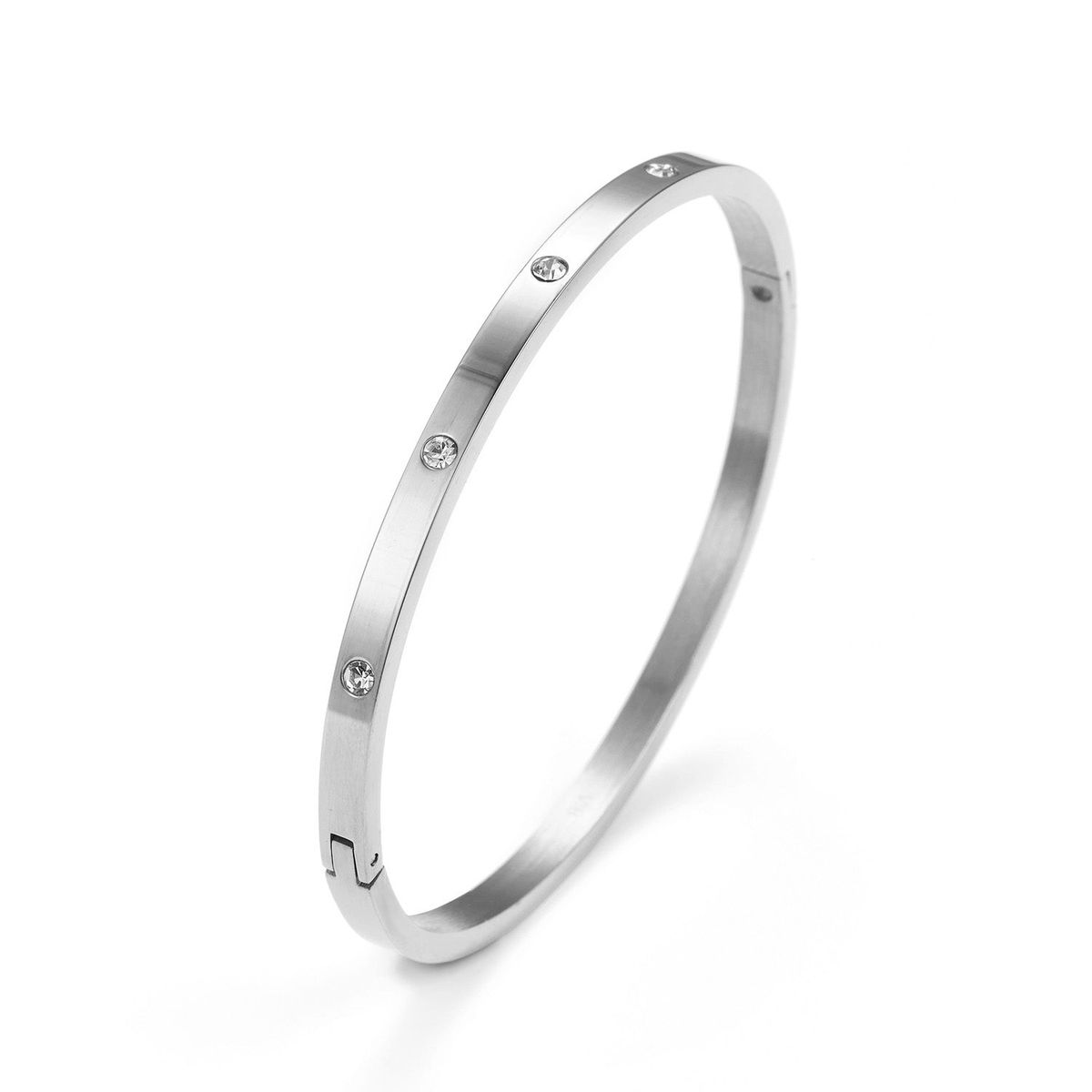 Baía Jewellery - Antonia bangle, Medium Rustfrit stål