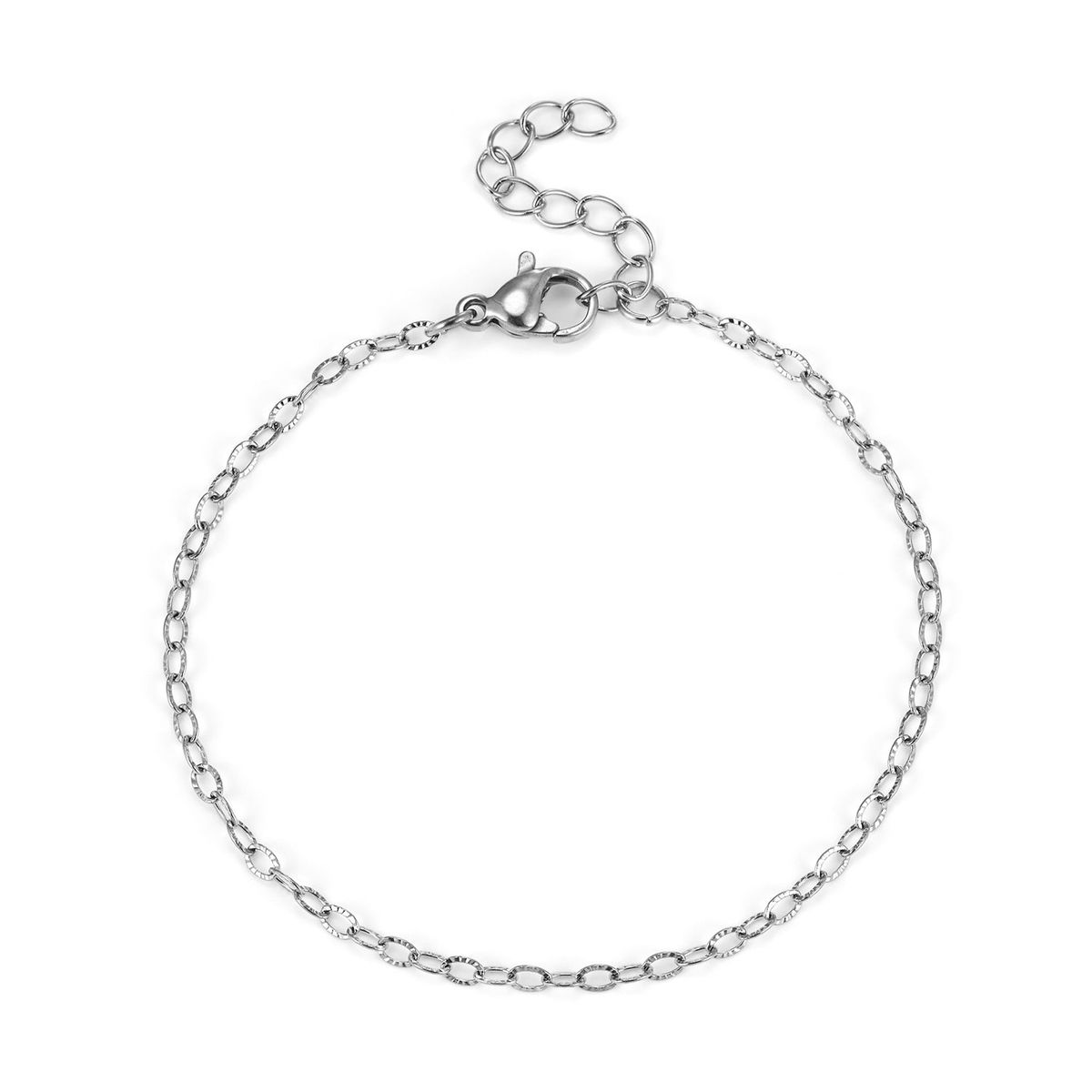 Baía Jewellery - Luz armbånd, 16-19 cm Rustfrit stål