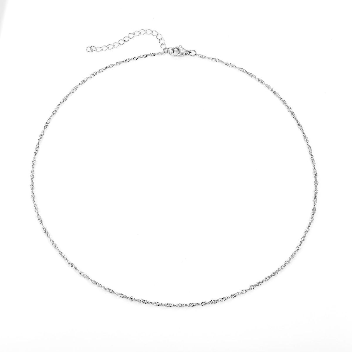 Baía Jewellery - Singapore halskæde, 42-47 cm Rustfrit stål