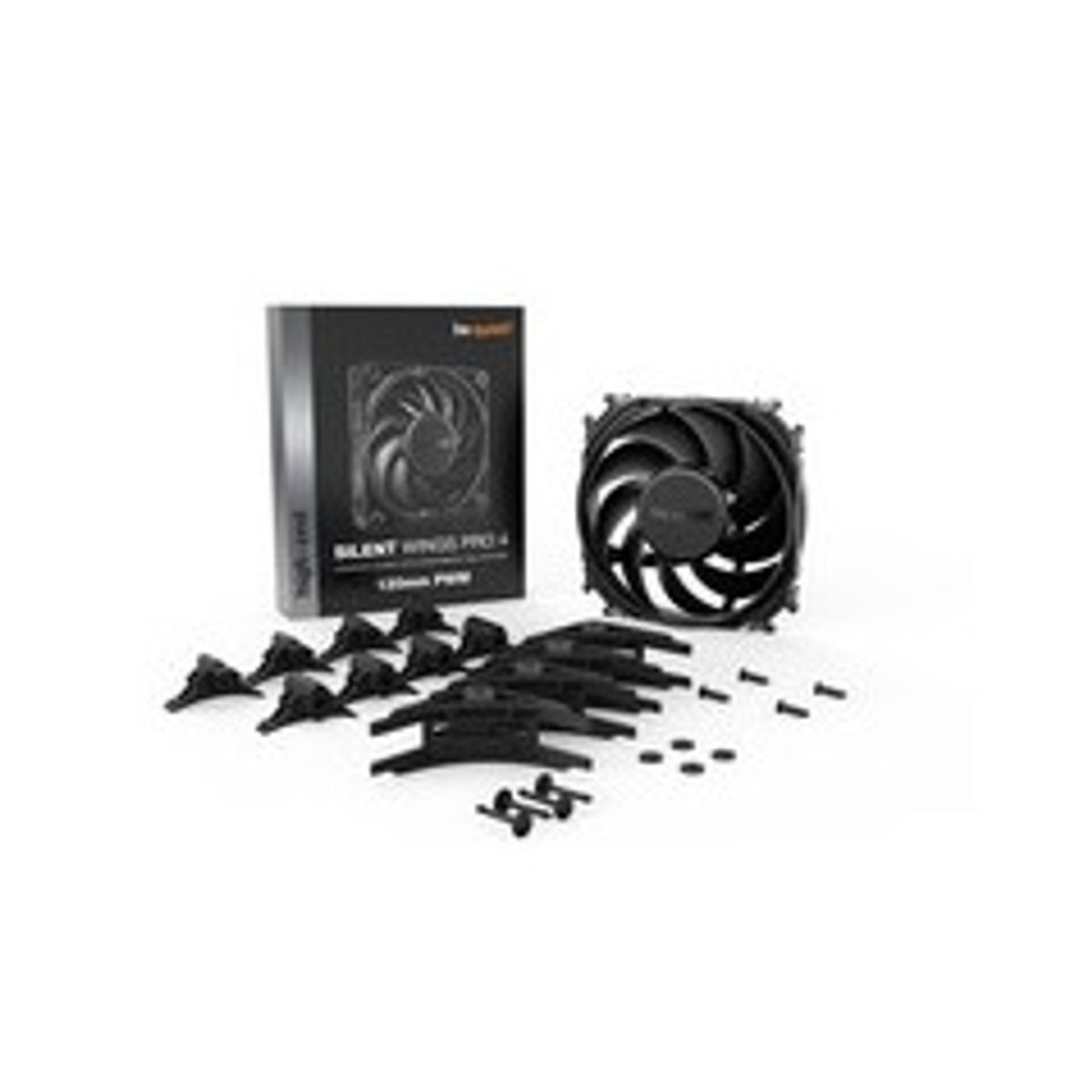 be quiet! Silent Wings Pro 4 PWM Fan 1-pack Sort 120 mm