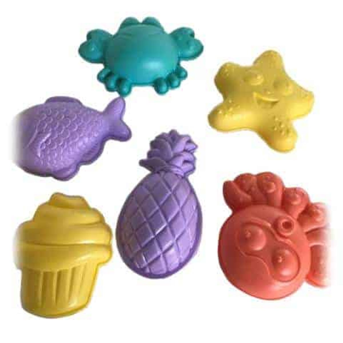 Beach Toys Sand Molds 6 Asst.