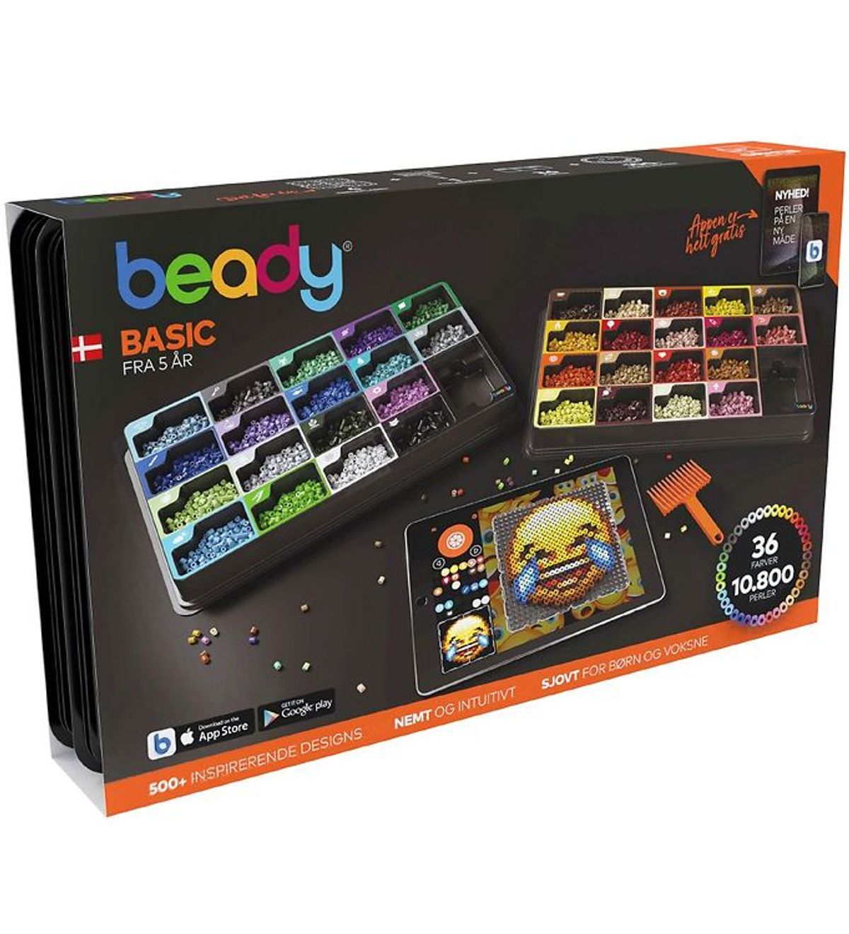 Beady Basic m. Perleplader - 10.800 perler