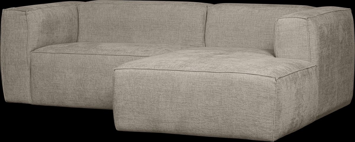 Bean, Chaiselong sofa, højrevendt, travertin, H73x178x254 cm, stof