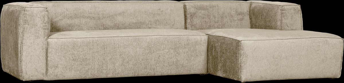 Bean, Hjørnesofa højrevendt, creme, H73x175x305 cm, velour