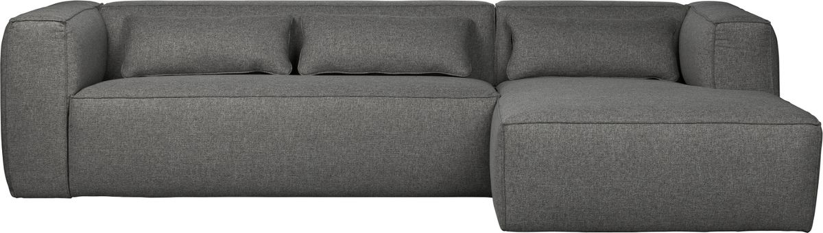 Bean, Hjørnesofa højrevendt, grå, H73x175x305 cm, stof