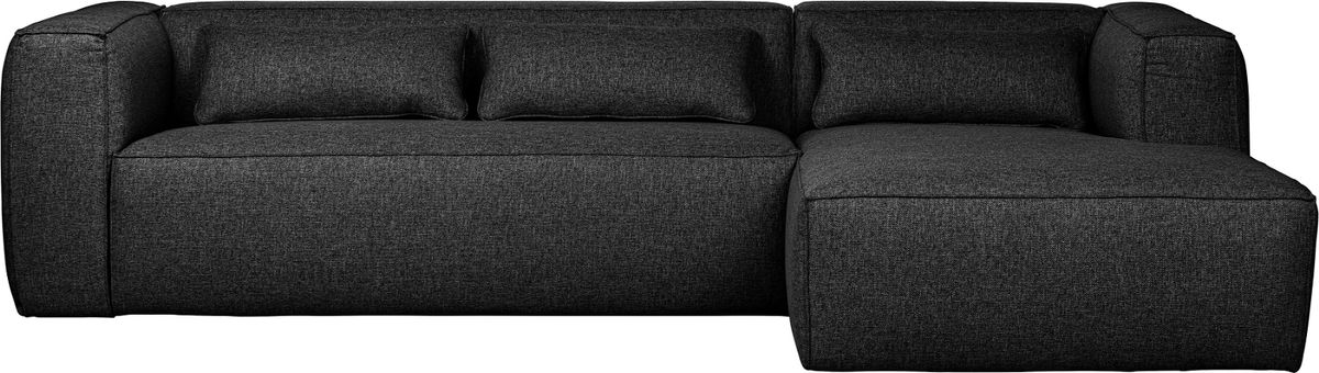 Bean, Hjørnesofa højrevendt, mørkegrå, H73x175x305 cm, stof