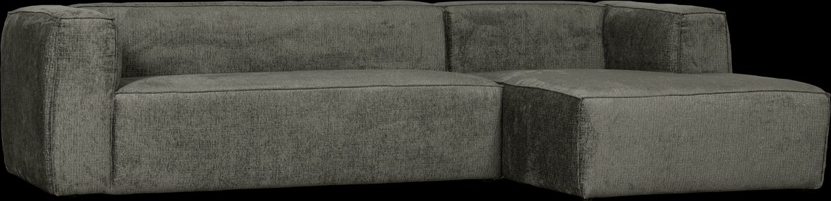 Bean, Hjørnesofa højrevendt, mørkegrå, H73x175x305 cm, velour