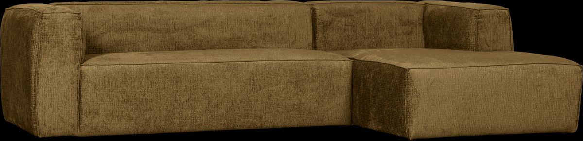 Bean, Hjørnesofa højrevendt, rust, H73x175x305 cm, velour