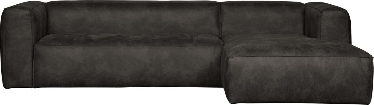 Bean, Hjørnesofa højrevendt, sort, H73x175x305 cm, læder