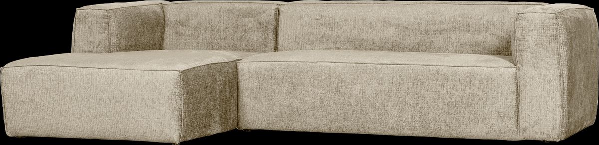 Bean, Hjørnesofa venstrevendt, creme, H73x175x305 cm, velour