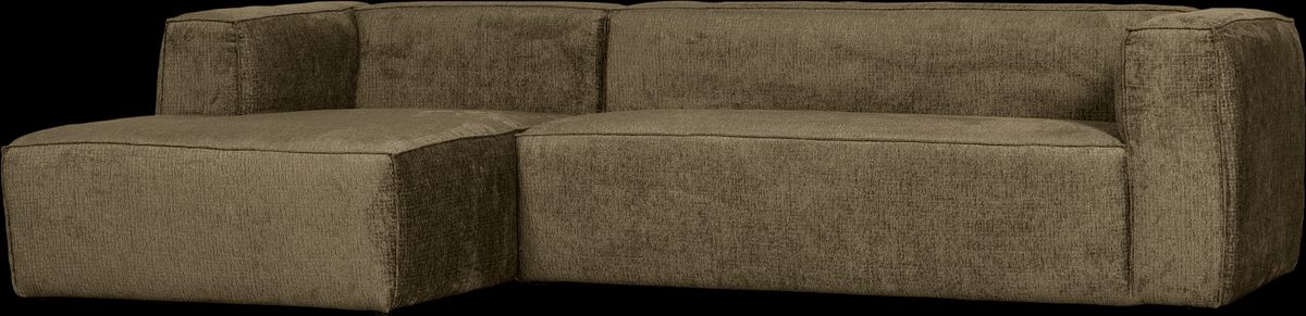 Bean, Hjørnesofa venstrevendt, grøn, H73x175x305 cm, velour