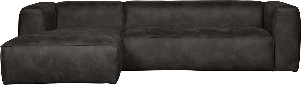 Bean, Hjørnesofa venstrevendt, sort, H73x175x305 cm, læder