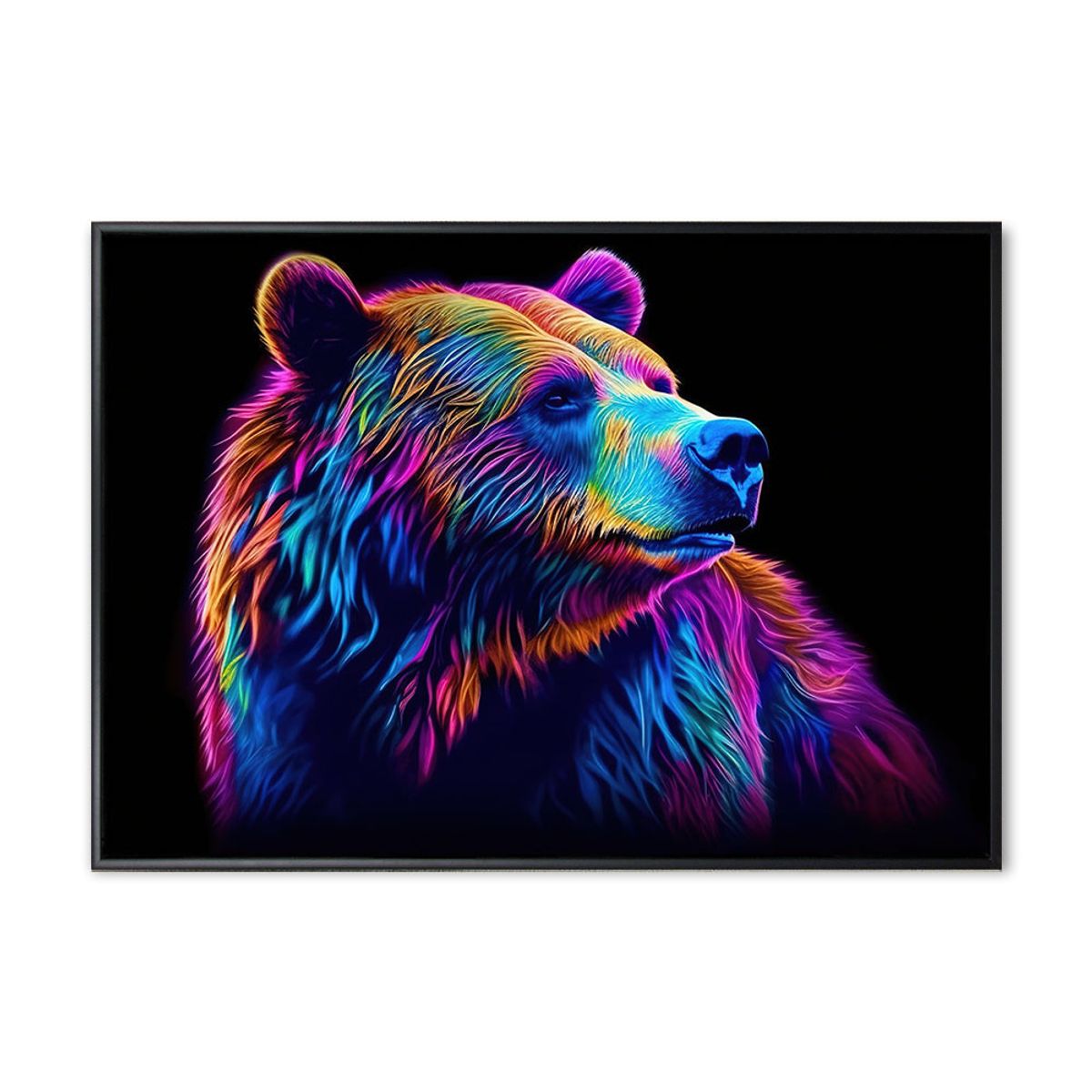 Bear - 70x100 cm - Sort svæveramme