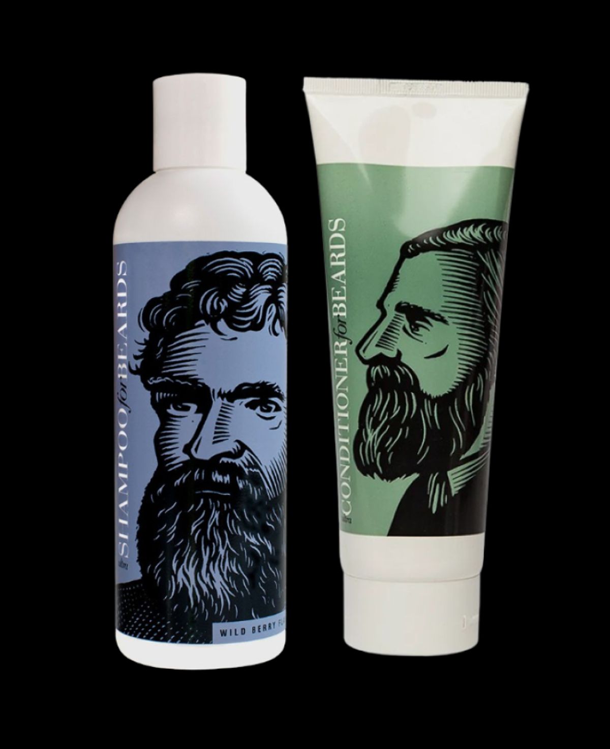 Beardsley Shampoo til Skæg + Conditioner til Skæg (Wild Berry Flavor - 236 ml)