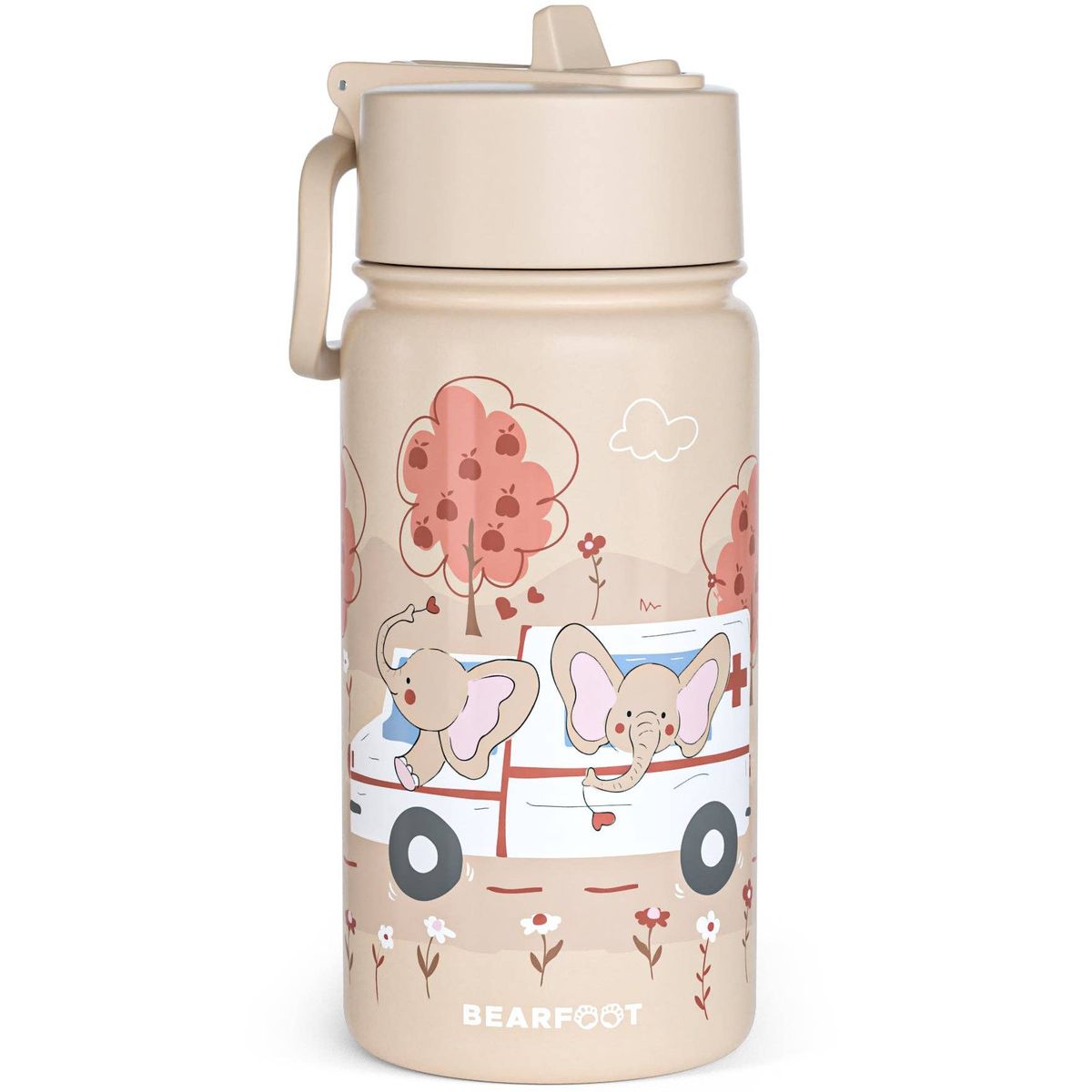 BEARFOOT Termo Drikkedunk med hank - 400 ml - Elefant ambulance