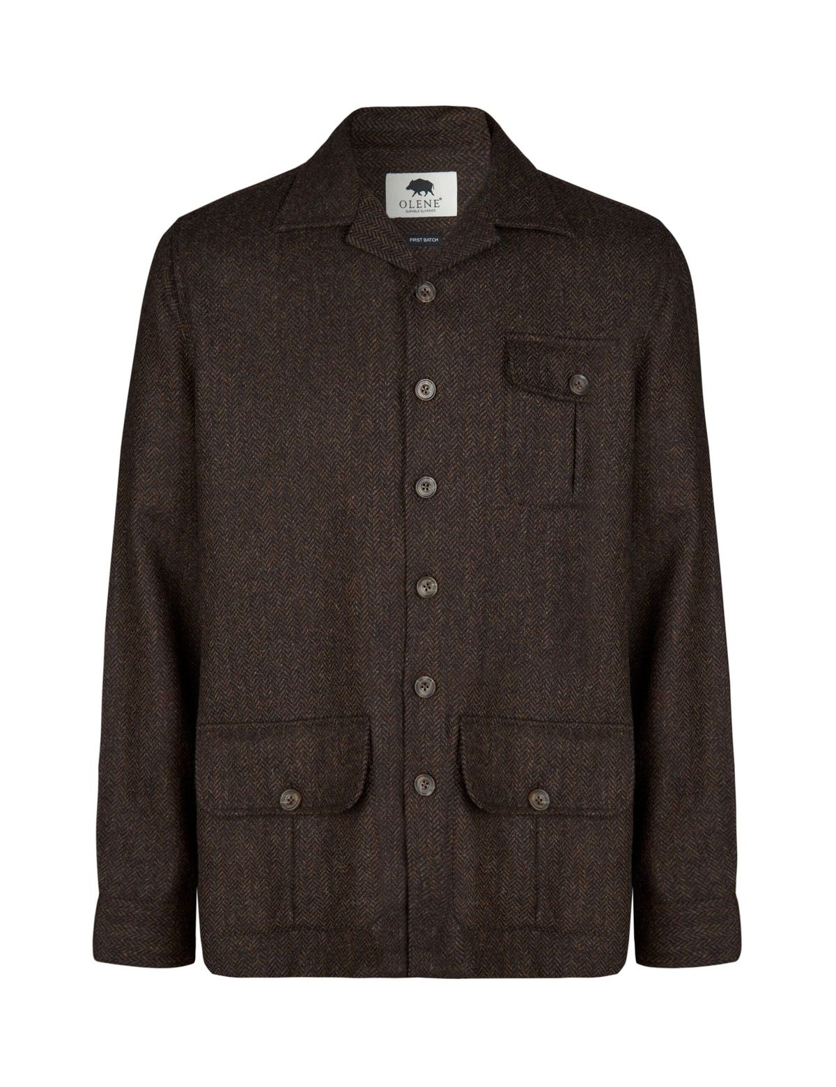 Beauly Tweed Shacket, brun - 3XL