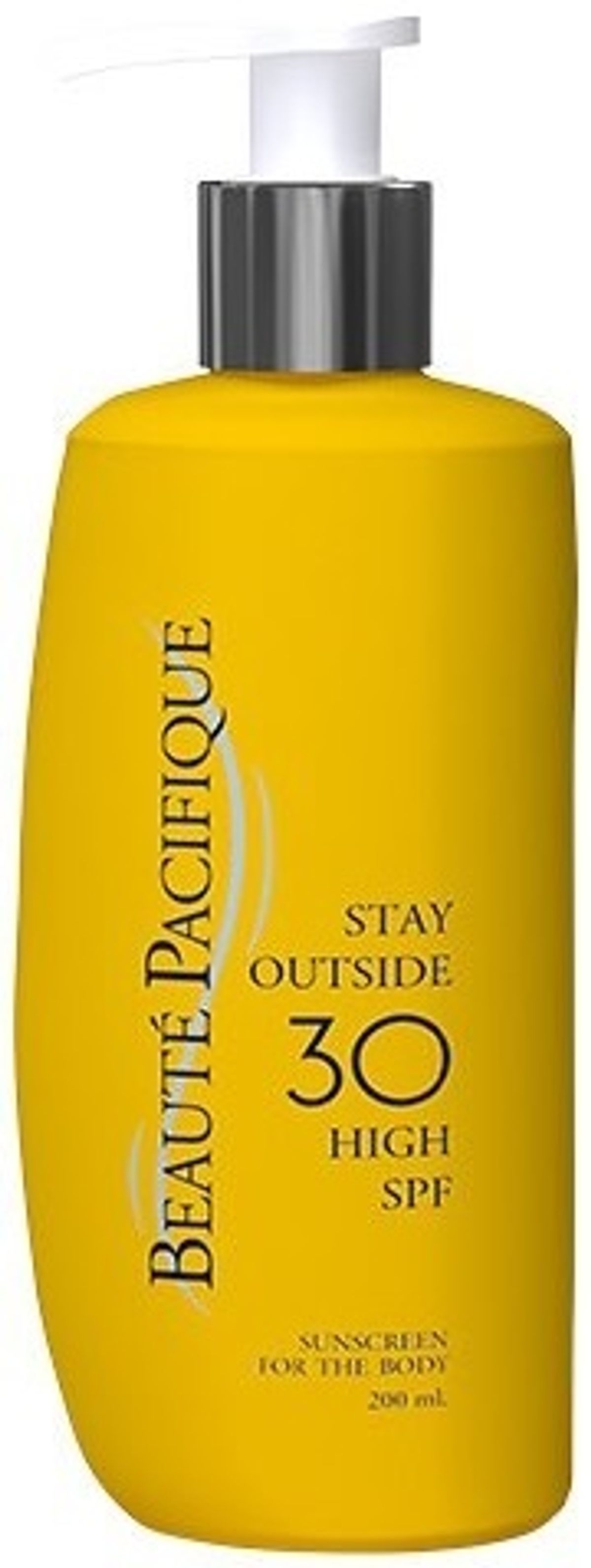 Beaute Pacifique Solcreme Stay Outside 30 SPF til hele kroppen, 200ml.