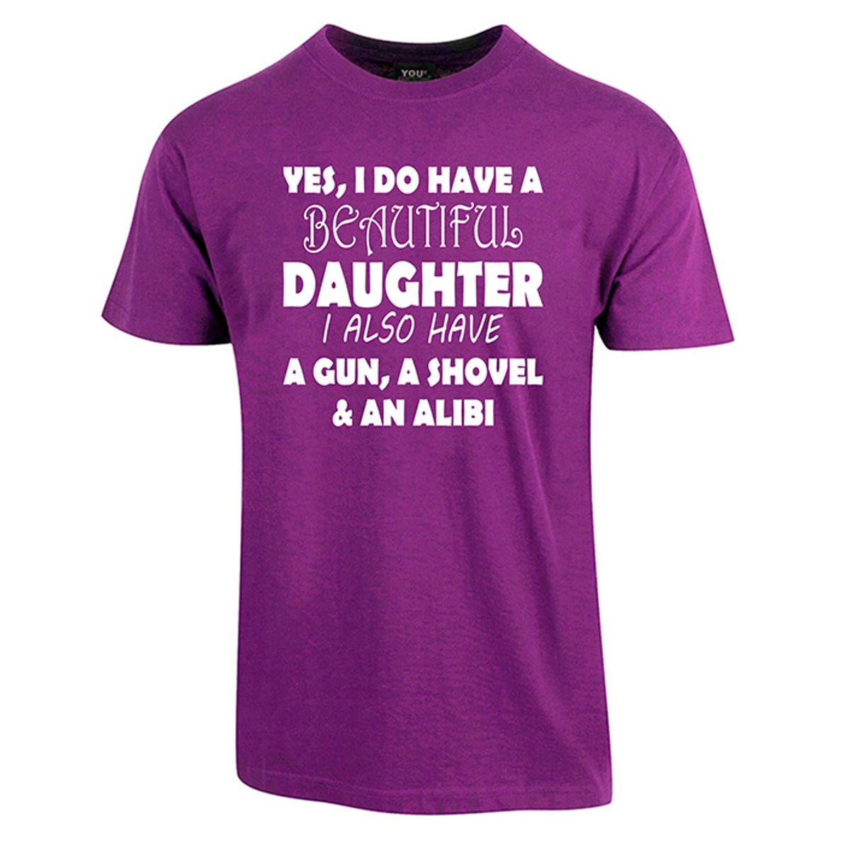 Beautiful daughter fars dag t-shirt - Lilla