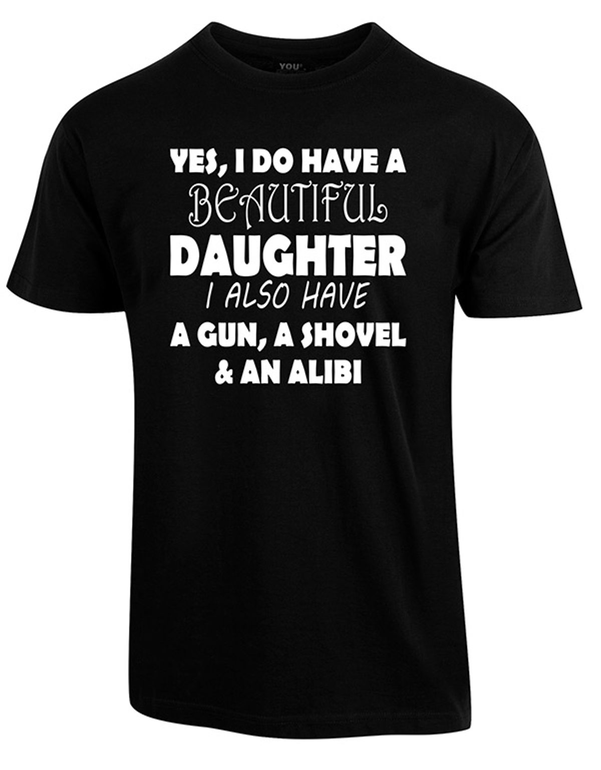 Beautiful daughter fars dag t-shirt - Sort