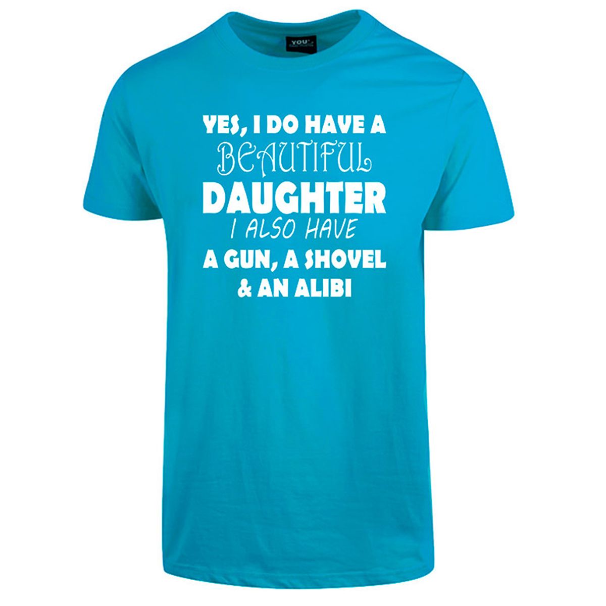 Beautiful daughter fars dag t-shirt - Turkis