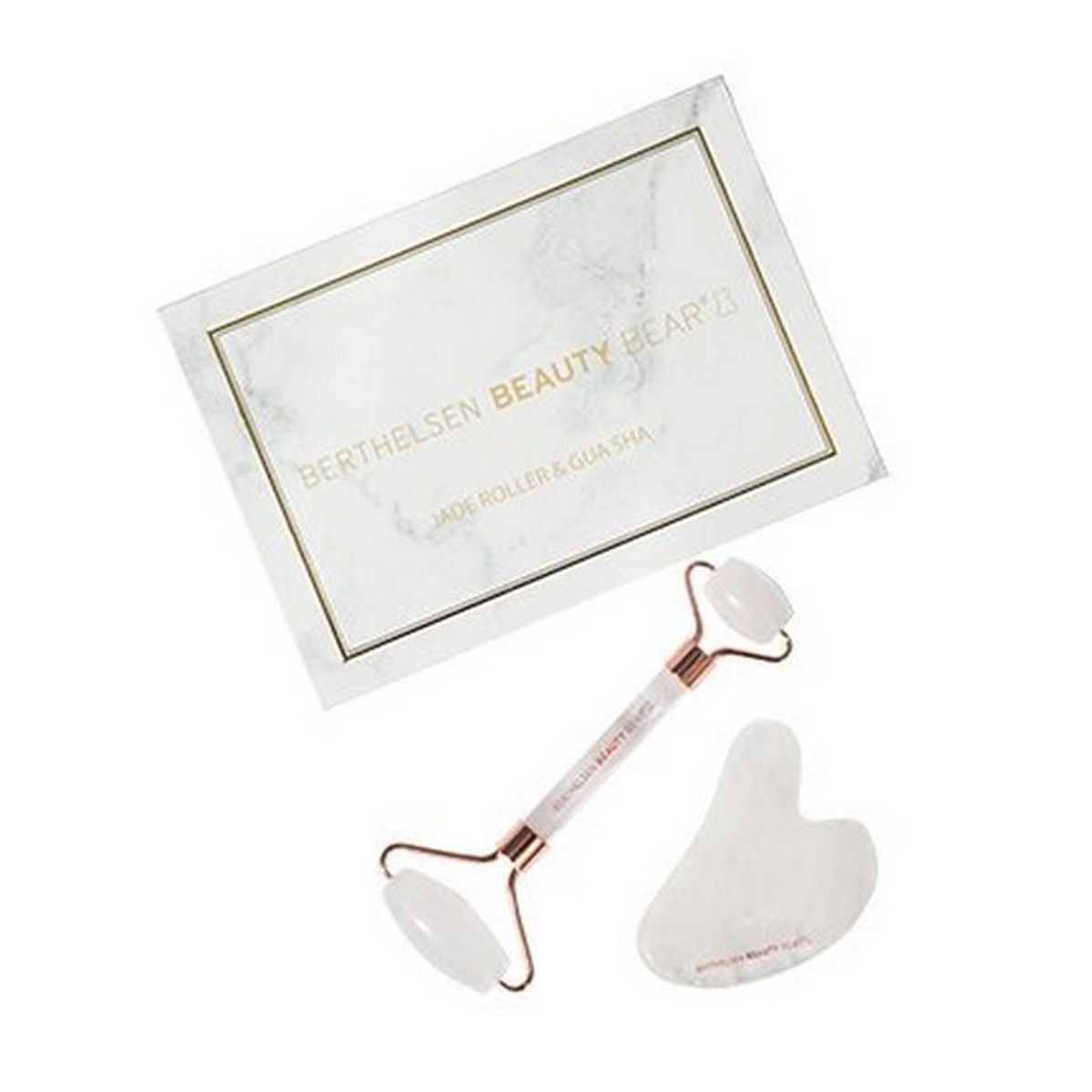 Beauty Bear - White Jade Roller & Gua Sha