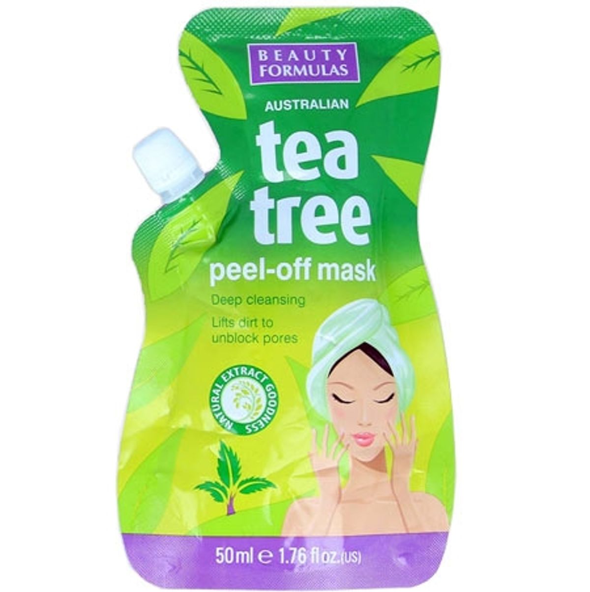 Beauty Formulas Tea Tree Peel-off Ansigtsmaske 50ml