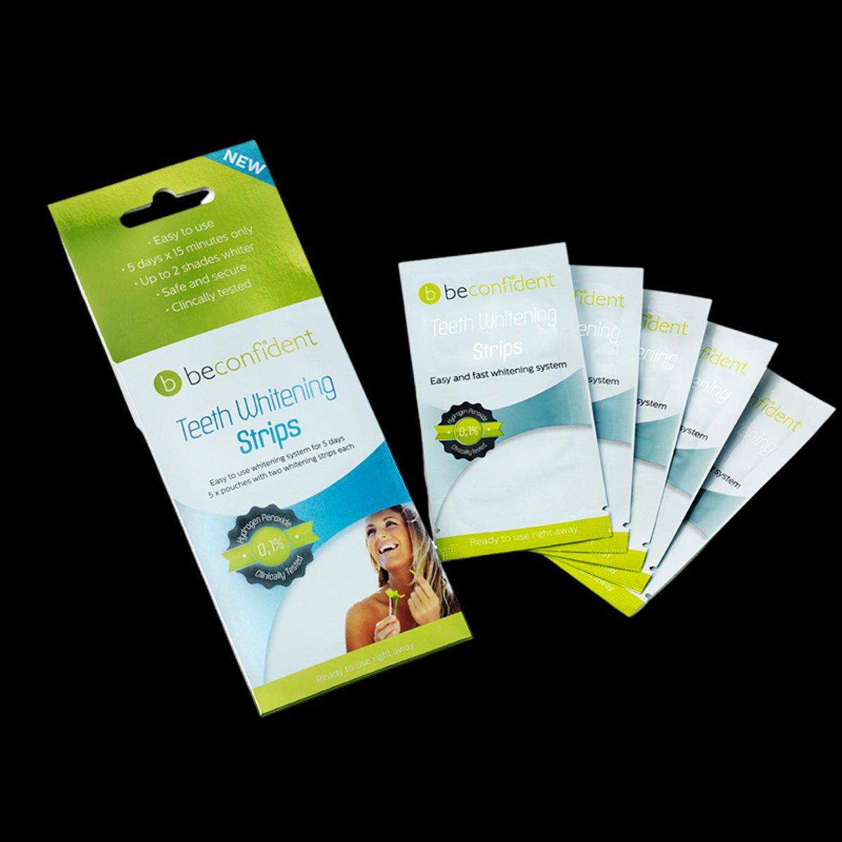 Beconfident Teeth Whitening X3 Strips 5 days (5 stk)