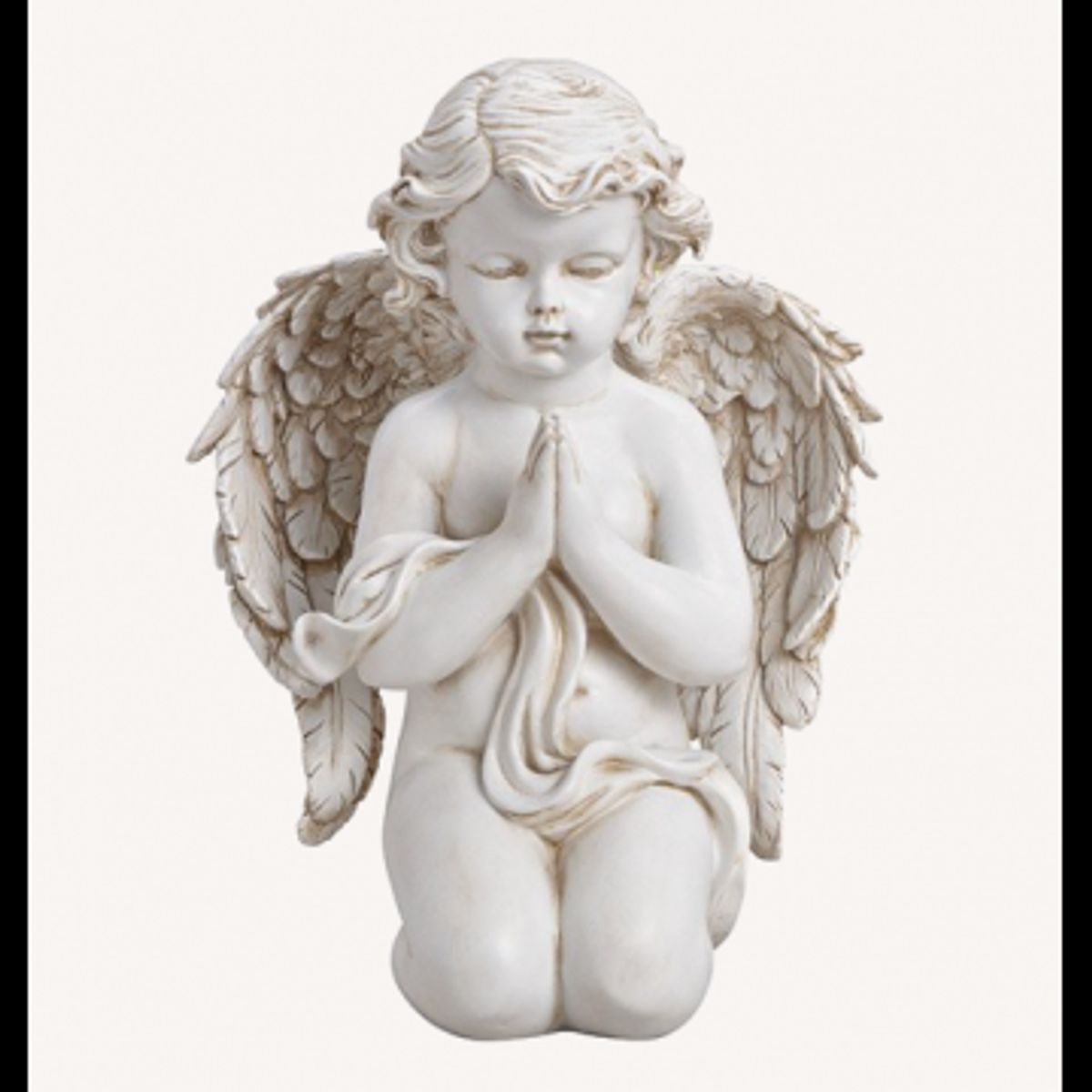 Bedende stor engel 27cm - Engle figurer - GodKarmaShop